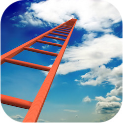 ladder-to-job-promotion-higher-level-clouds