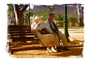 Betty and Bobby hadn't moved from that bench since oh-five.